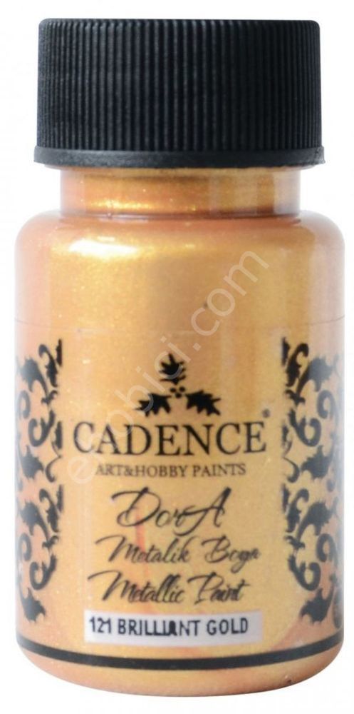 Cadence Dora Metalik Boya 121 Brilliant Gold 50ML