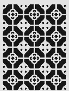 Ardışık Desen Stencil Şablon (25x35) R-041