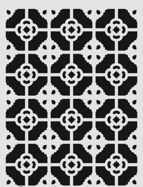 Ardışık Desen Stencil Şablon (25x35) R-041