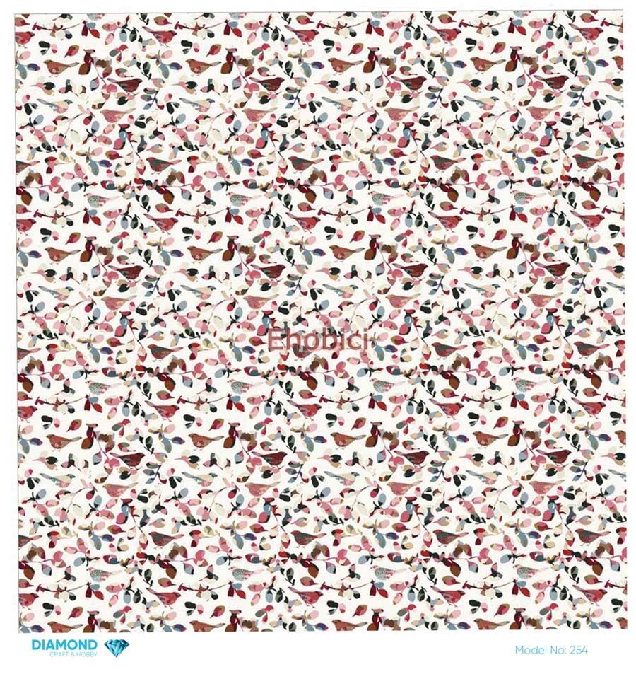 Diamond Pirinç Dekopaj Kağıdı - 254 - 30x30