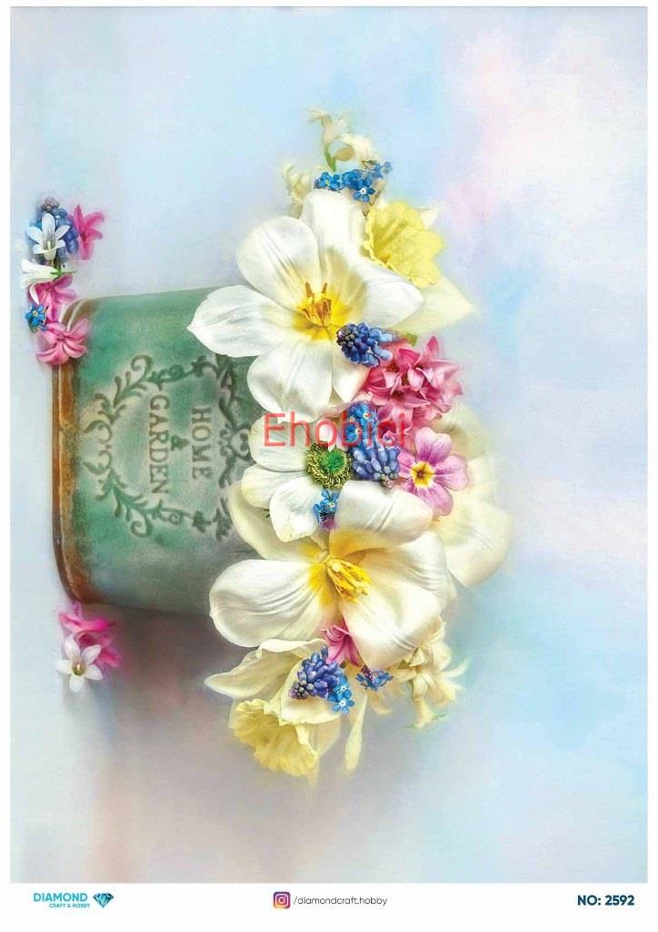 Diamond Pirinç Dekopaj Kağıdı - 2592