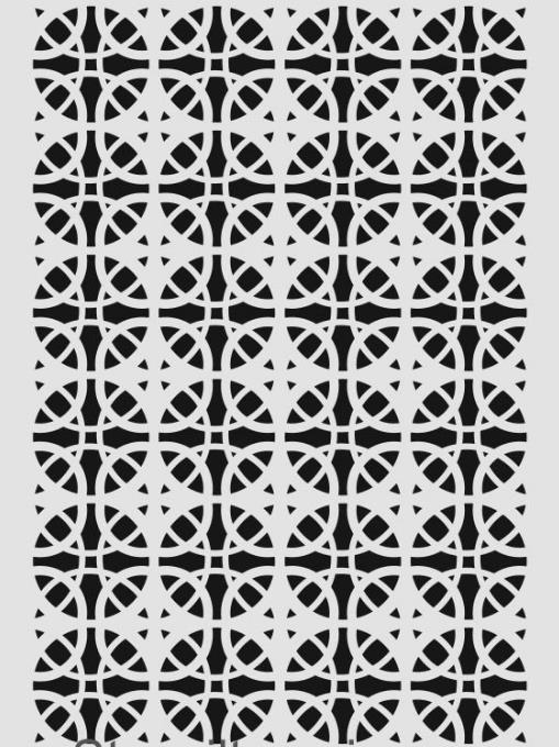 Ardışık Desen Stencil Şablon (25x35) R-043