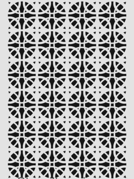 Ardışık Desen Stencil Şablon (25x35) R-043