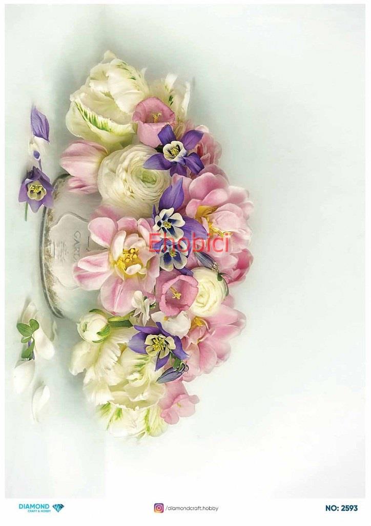 Diamond Pirinç Dekopaj Kağıdı - 2593