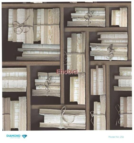 Diamond Pirinç Dekopaj Kağıdı - 256 - 30x30