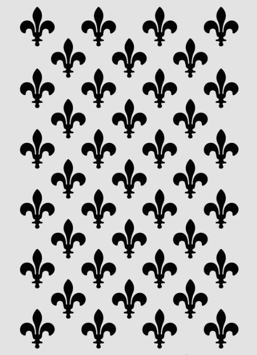 Ardışık Desen Stencil Şablon (25x35) R-045