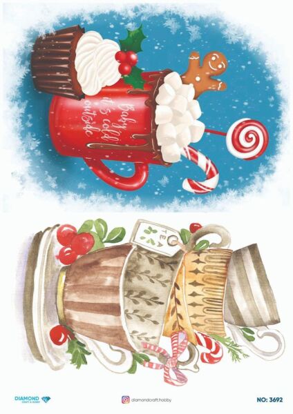 Diamond Pirinç Dekopaj Kağıdı - 3692