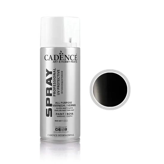 Cadence Sprey Boya 326 Parlak Siyah 400ml