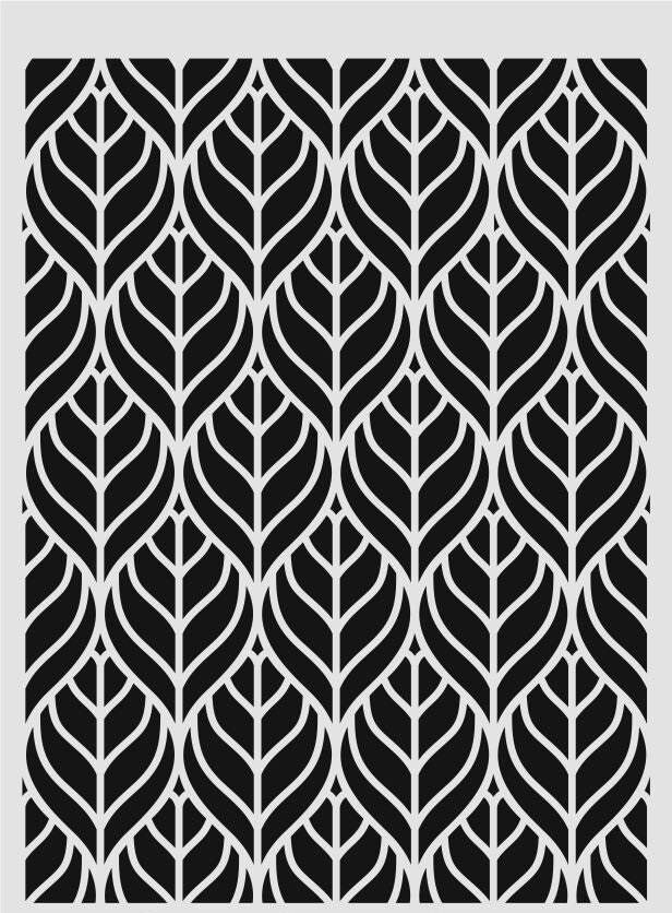 Ardışık Desen Stencil Şablon (21x30) R-047