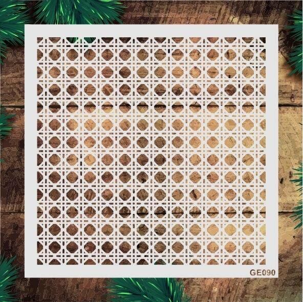 Geometrik Desenler Stencil Şablon (20x20) GE-090