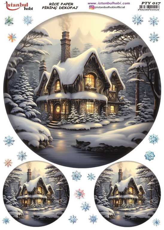 Pirinç Dekopaj Kağıdı 30x42cm PTY-017 Yılbaşı