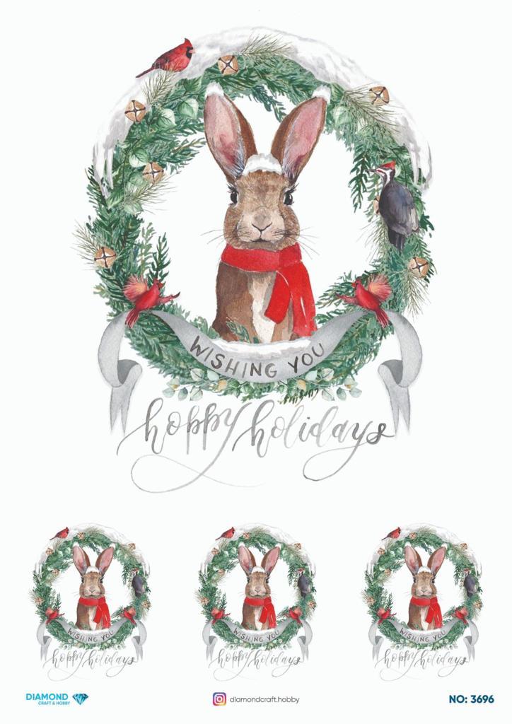 Diamond Pirinç Dekopaj Kağıdı - 3696