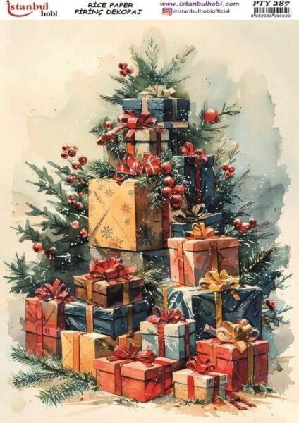 Pirinç Dekopaj Kağıdı 30x42cm PTY-287 Yılbaşı