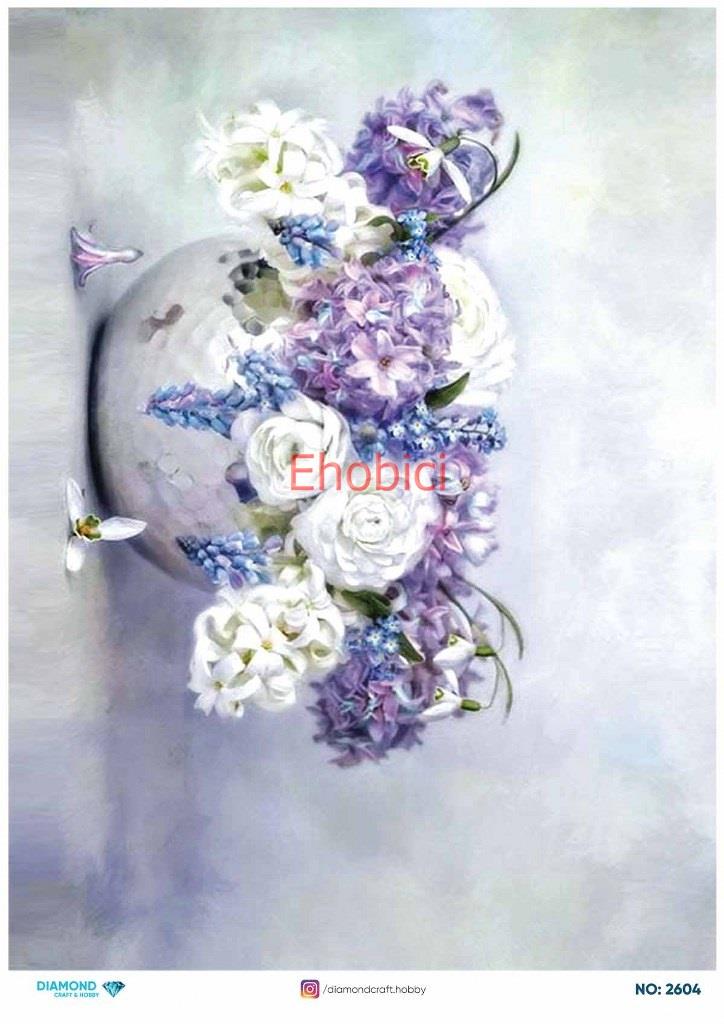 Diamond Pirinç Dekopaj Kağıdı - 2604