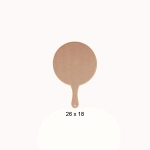 Ahşap Yuvarlak Sunumluk 26x18cm L400