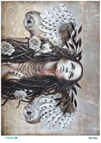 Diamond Pirinç Dekopaj Kağıdı - 1264