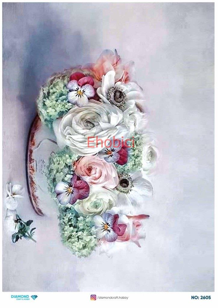 Diamond Pirinç Dekopaj Kağıdı - 2605