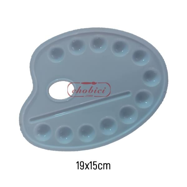 Plastik Palet Oval 19x15cm