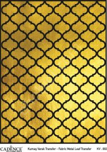 KV-02 Cadence Kumaş Varak Transfer Altın 30x42cm