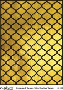 KV-02 Cadence Kumaş Varak Transfer Altın 30x42cm