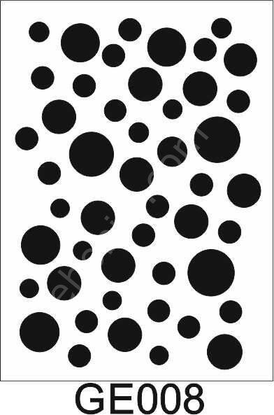 Geometrik Desenler Stencil Şablon (21x30) GE-008
