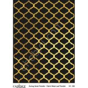 KV-03 Cadence Kumaş Varak Transfer Altın 30x42cm