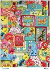 Diamond Pirinç Dekopaj Kağıdı - 1267