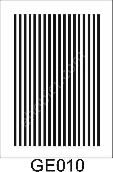 Geometrik Desenler Stencil Şablon (21x30) GE-010