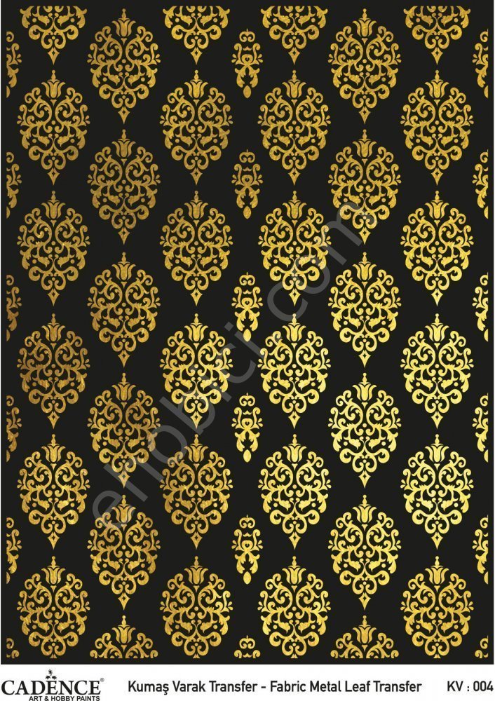 KV-04 Cadence Kumaş Varak Transfer Altın 30x42cm