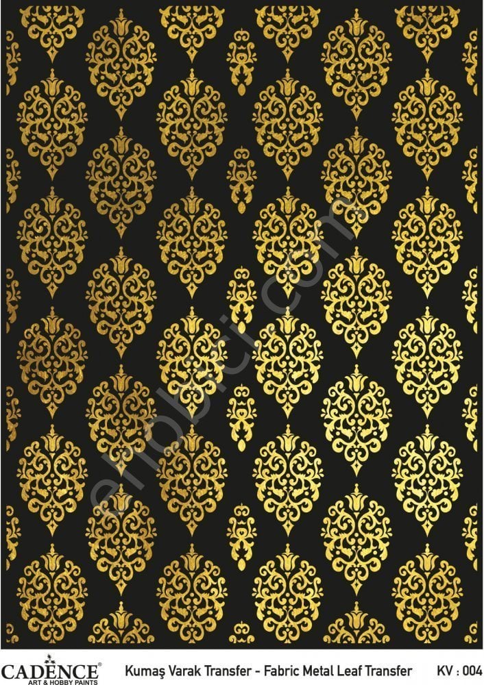 KV-04 Cadence Kumaş Varak Transfer Altın 30x42cm