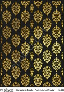 KV-04 Cadence Kumaş Varak Transfer Altın 30x42cm
