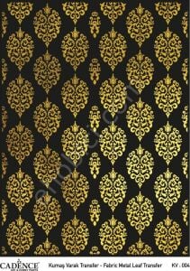 KV-04 Cadence Kumaş Varak Transfer Altın 30x42cm