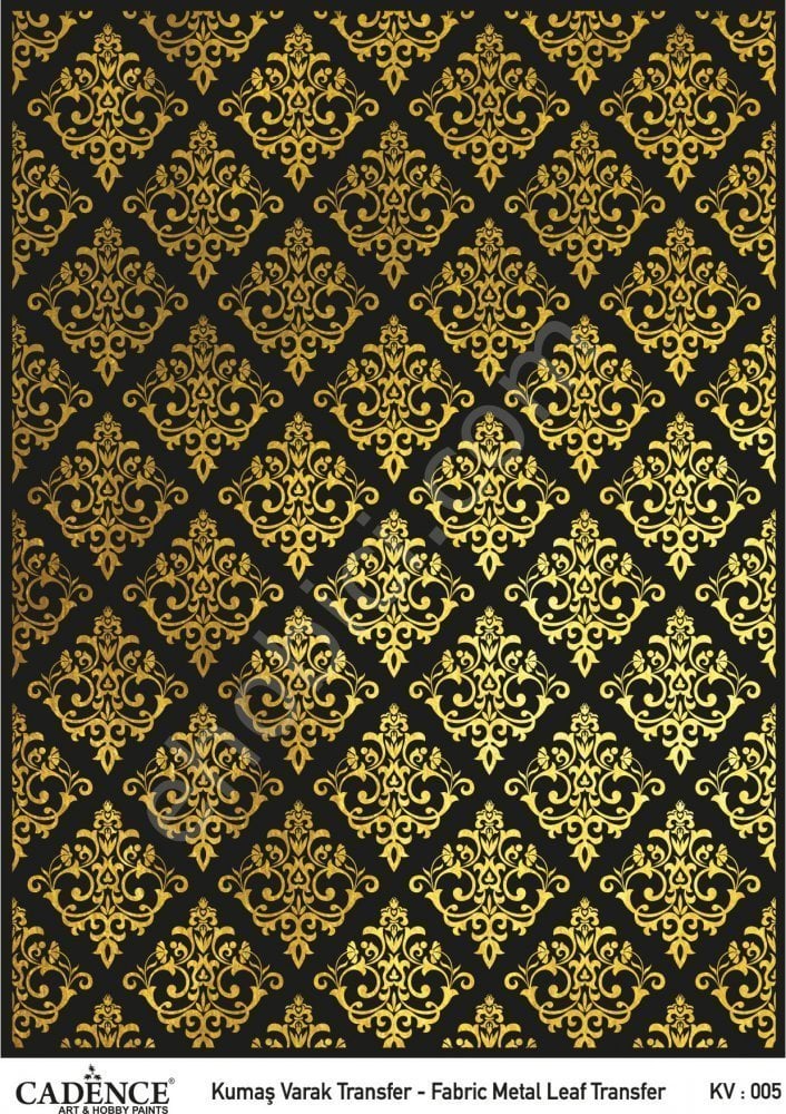 KV-05 Cadence Kumaş Varak Transfer Altın 30x42cm