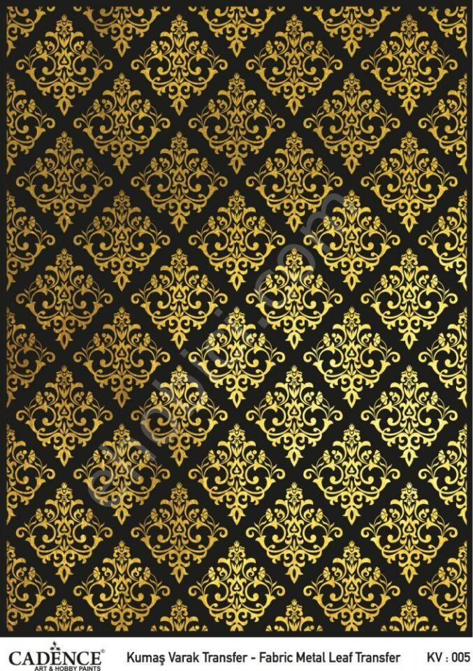 KV-05 Cadence Kumaş Varak Transfer Altın 30x42cm