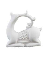 Polyester Heybeli Geyik 15x15cm HYK413