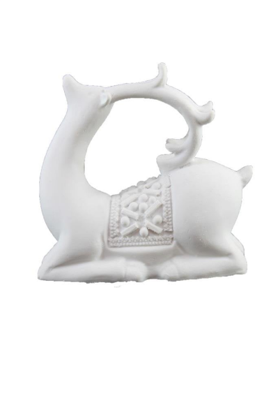 Polyester Heybeli Geyik 15x15cm HYK413