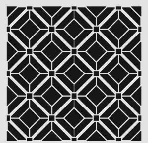 Ardışık Desen Stencil Şablon (30x30) R-052