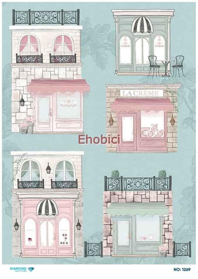 Diamond Pirinç Dekopaj Kağıdı - 1269