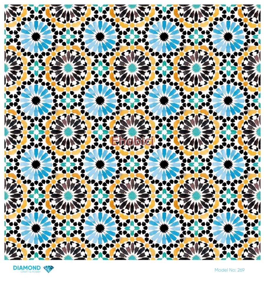 Diamond Pirinç Dekopaj Kağıdı - 269 - 30x30