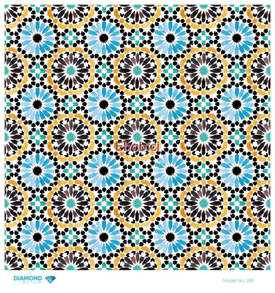 Diamond Pirinç Dekopaj Kağıdı - 269 - 30x30