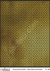 KV-06 Cadence Kumaş Varak Transfer Altın 30x42cm