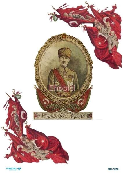 Diamond Pirinç Dekopaj Kağıdı - 1270