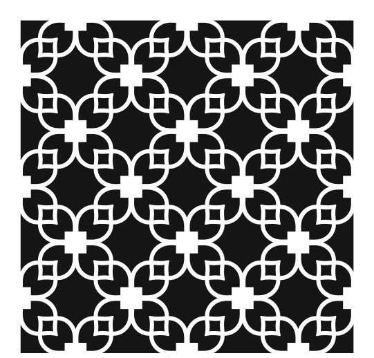 Ardışık Desen Stencil Şablon (30x30) R-054