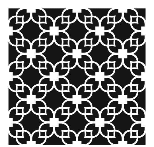 Ardışık Desen Stencil Şablon (30x30) R-054