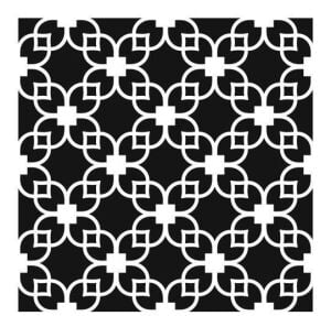 Ardışık Desen Stencil Şablon (30x30) R-054