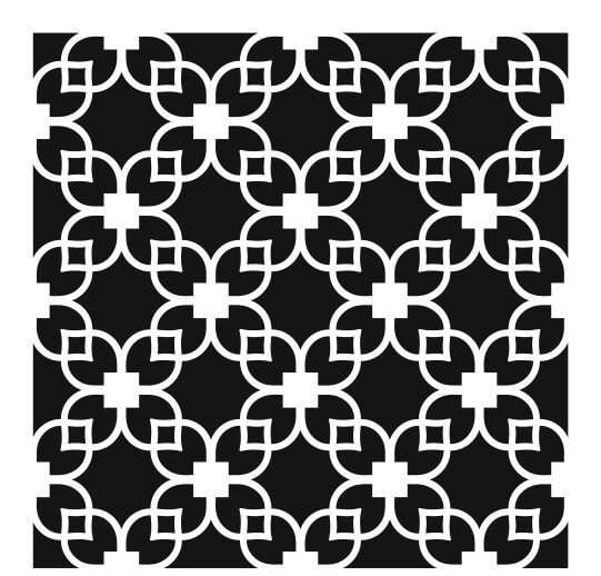 Ardışık Desen Stencil Şablon (30x30) R-054