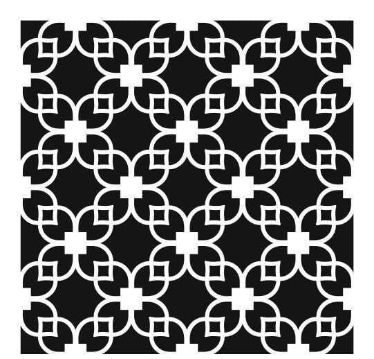 Ardışık Desen Stencil Şablon (30x30) R-054
