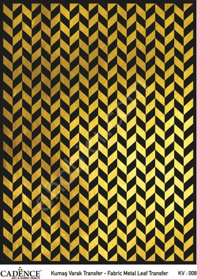 KV-08 Cadence Kumaş Varak Transfer Altın 30x42cm