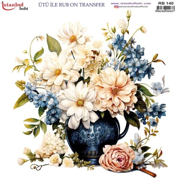Ütü ile Rub On Transfer Kağıdı 30x30cm RB-140
