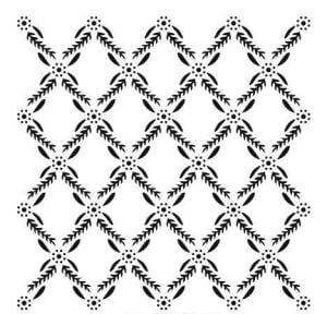 Ardışık Desen Stencil Şablon (25x25) R-056